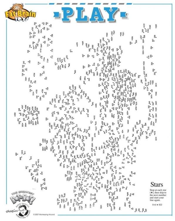Dot To Dot Worksheets For Adults
