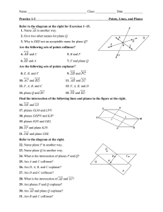 Points Lines And Planes Worksheet Doc