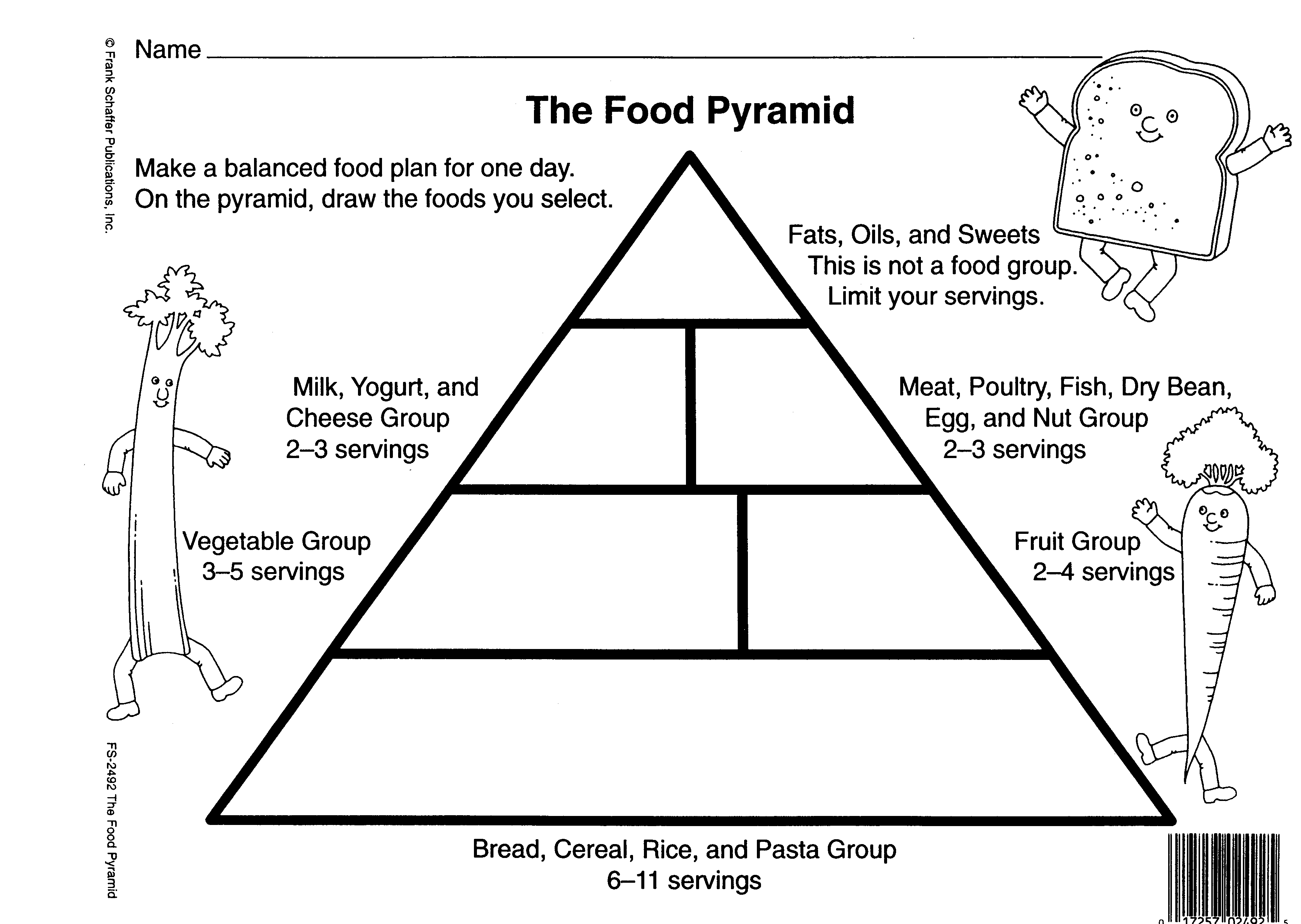 Food Pyramid Worksheet
