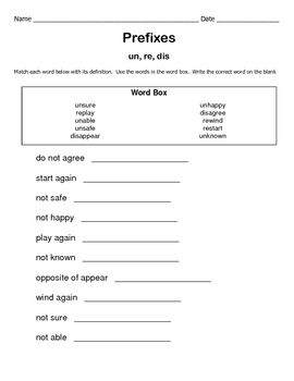 Root Words Worksheet Grade 4