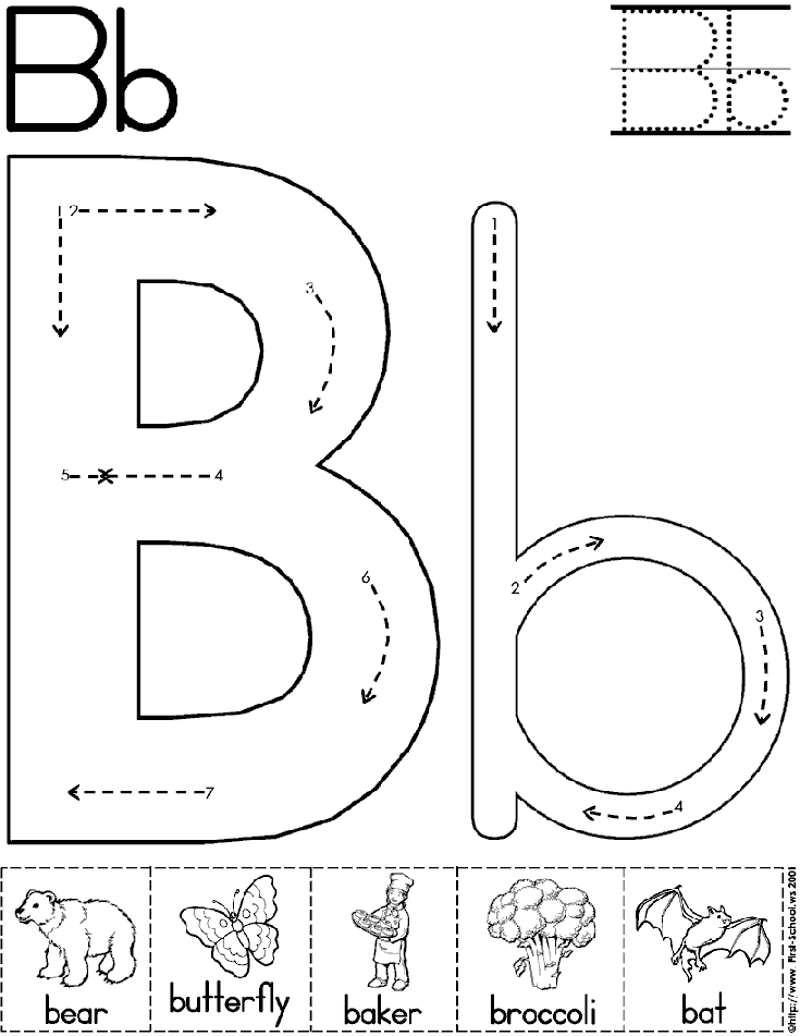 Letter B Worksheets Preschool