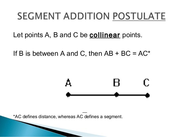Segment Addition Postulate Worksheet 1.2