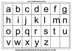 Free Printable Alphabet Letters Lower Case