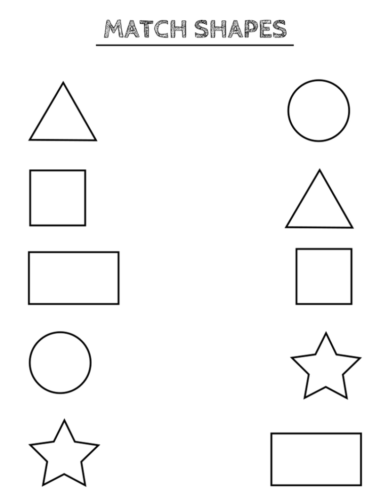 Printable Preschool Worksheets Shapes