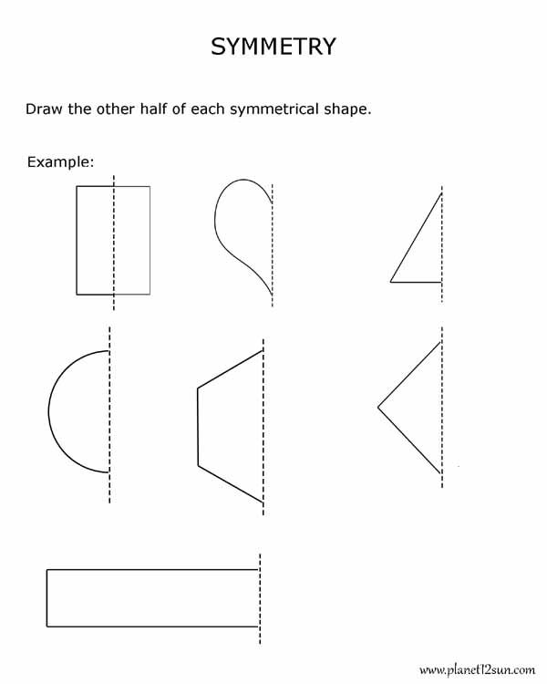 Symmetry Worksheets Kindergarten Free