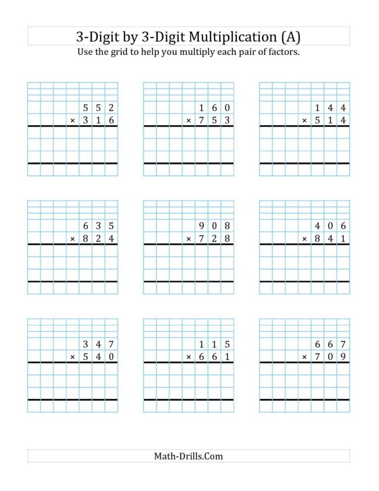 Math Drills Multiplying Fractions By Whole Numbers Worksheets