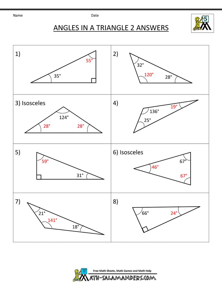 Types Of Angles Worksheet Grade 6