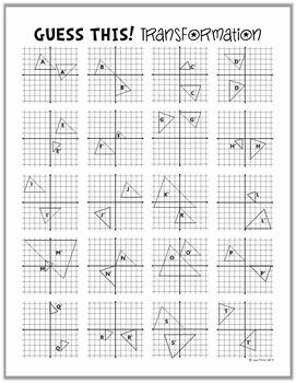 Geometry Sequence Of Transformations Worksheet