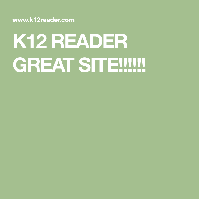 K12 Reader Worksheets