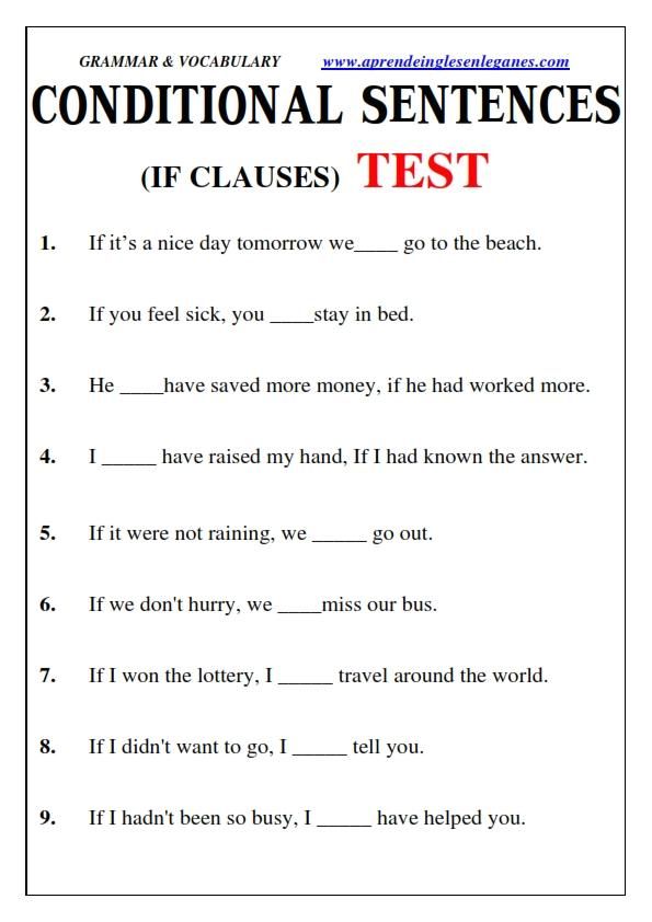 First Conditional Worksheet A2