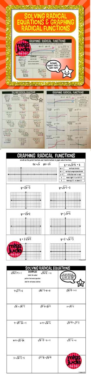 Solving Radical Equations Worksheet Answers