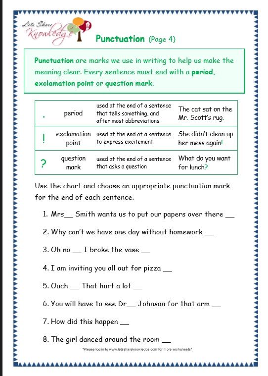Worksheet For Class 3 English Grammar