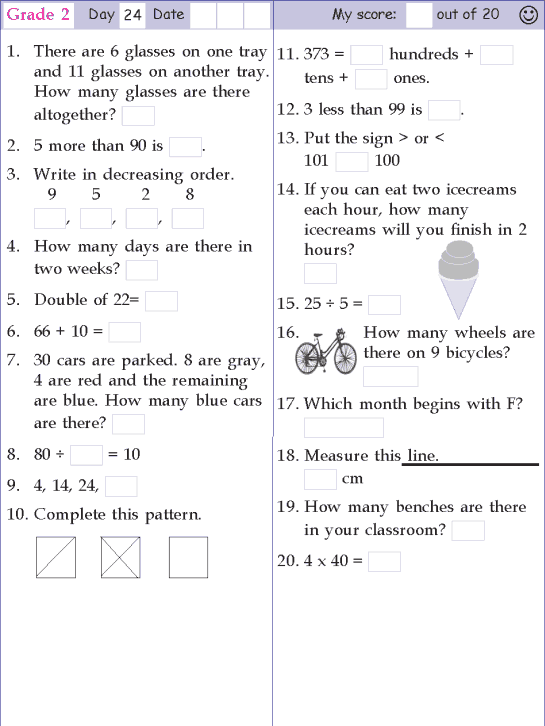 Mental Maths For Class 4 Icse Kidsworksheetfun