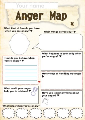 Anger Management Worksheets For Elementary Students