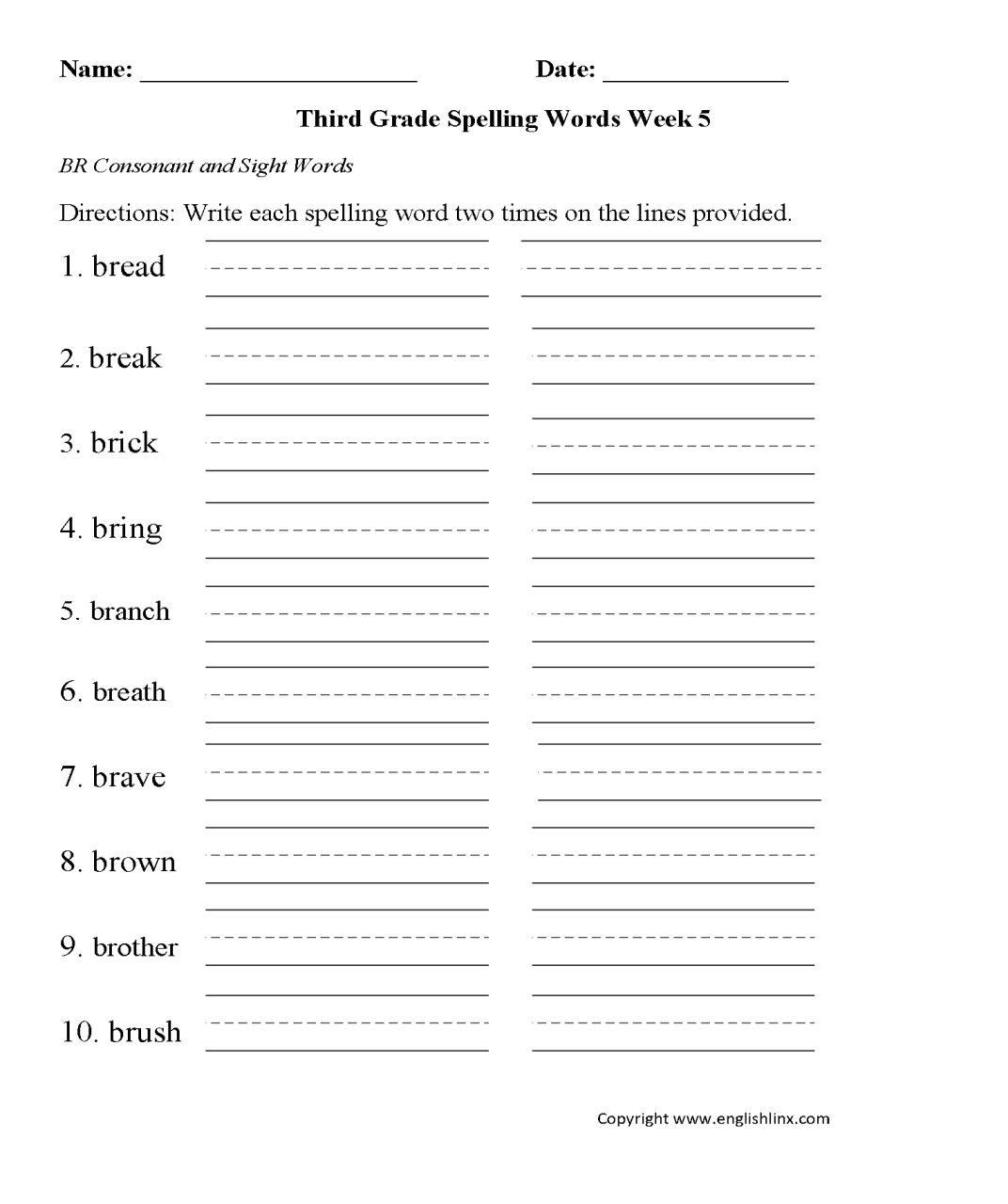Fifth Grade 5th Grade English Worksheets