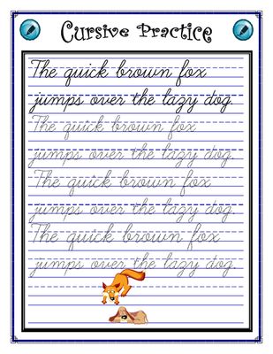 Handwriting Practice Sentences Free For Adults