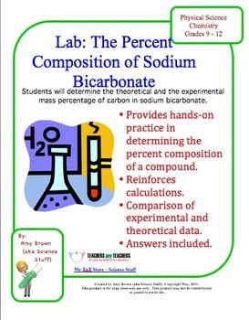 Chemistry Percentage Composition Worksheet