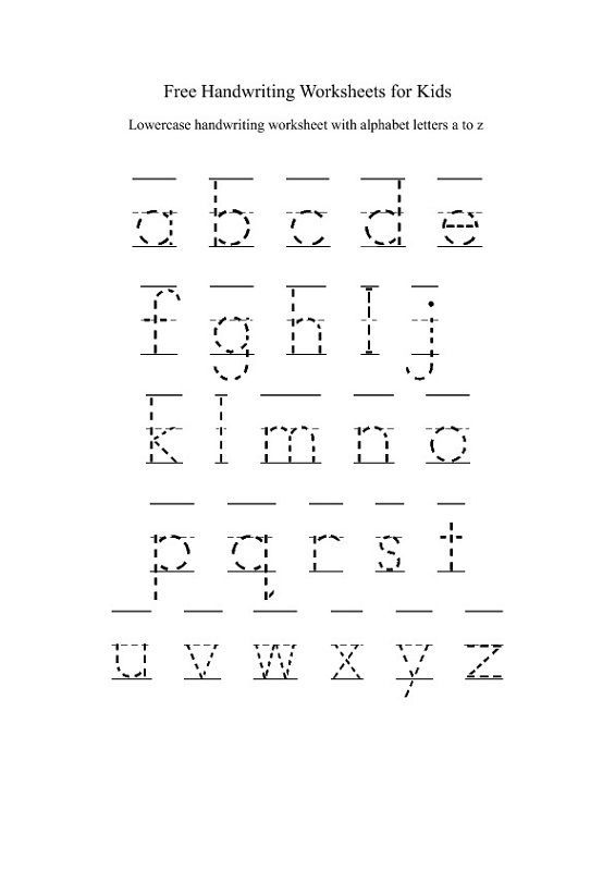 Preschool Abc Small Letters Worksheet