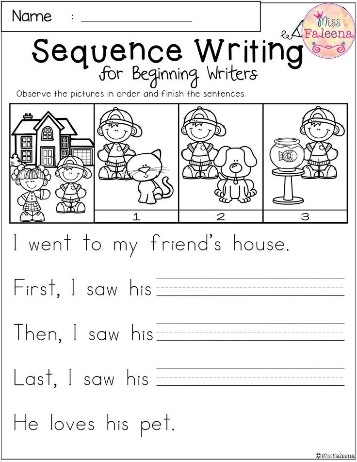 Beginner First Grade Writing Worksheets Free Printable