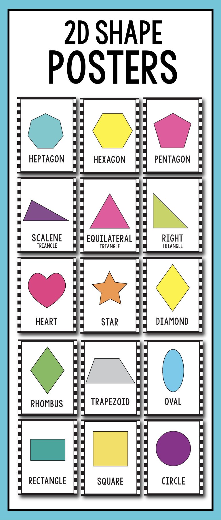 2d Shapes Poster Printable