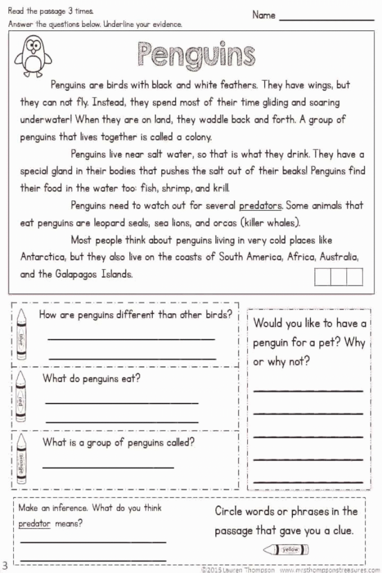 2nd Grade Year 2 English Worksheets Pdf