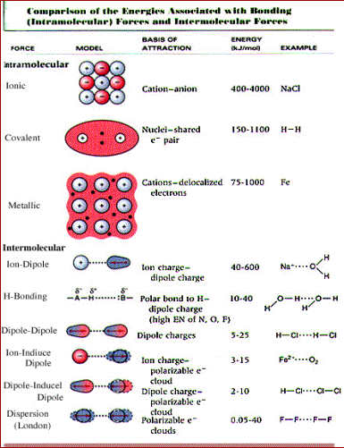 Chemistry Intermolecular Forces Worksheet