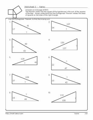 3d Pythagoras Worksheet With Answers