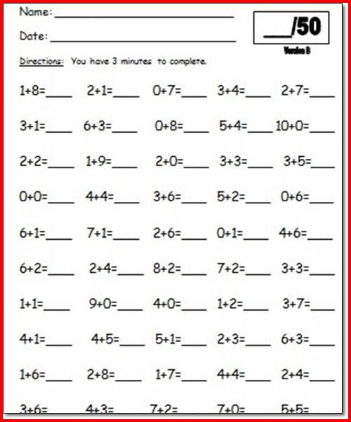 1st Grade Math Worksheets Pdf Free