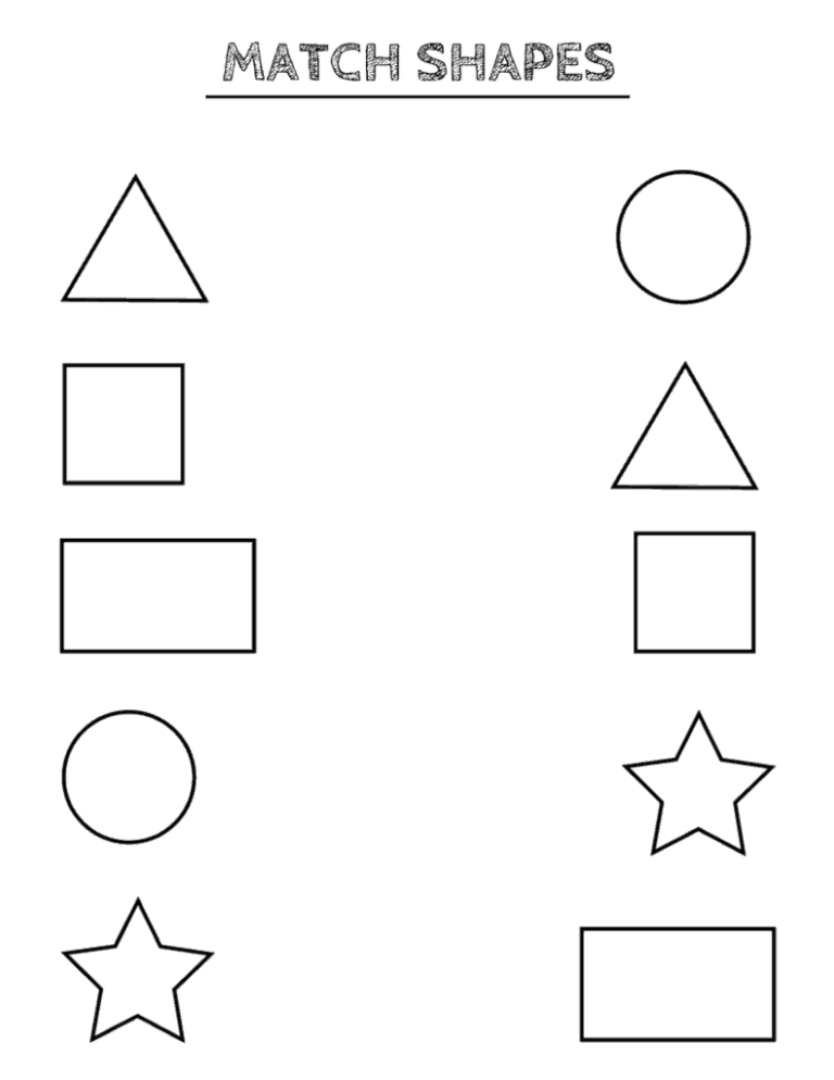 Free Printables For Toddlers With Shapes