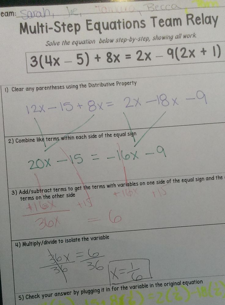 Worksheet Works Solving Multi Step Equations Distributive With Parentheses Answer Key