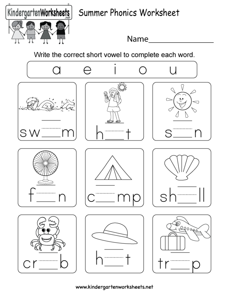 Free Printable English Worksheets For 1st Grade