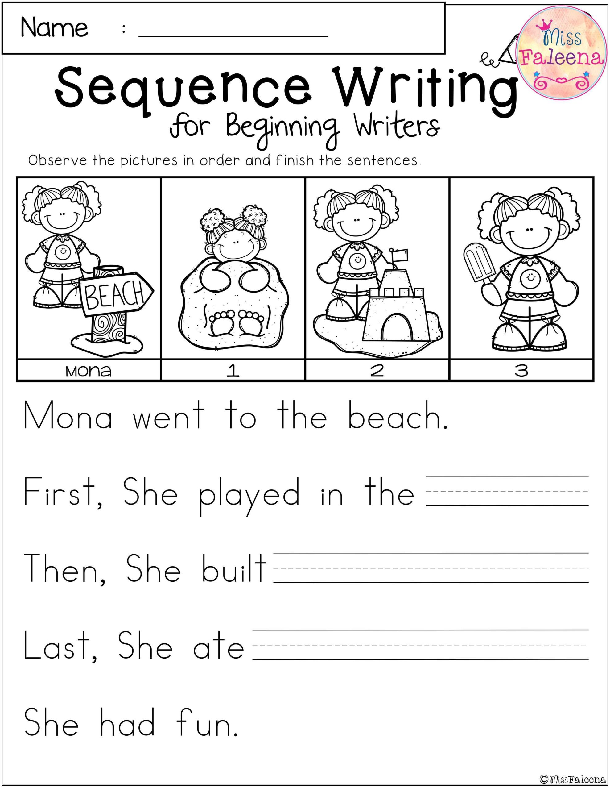 1st Grade Free Sequencing Worksheets