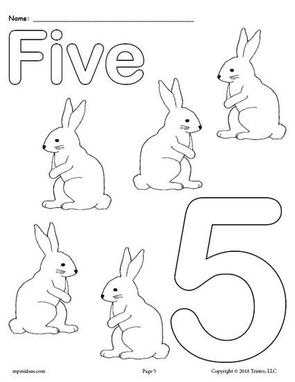 Numbers Printables For Toddlers