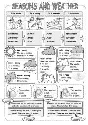 2nd Grade Seasons Worksheets For Grade 2