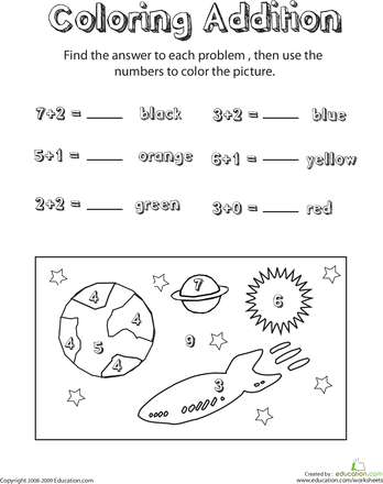 Space Worksheets 1st Grade