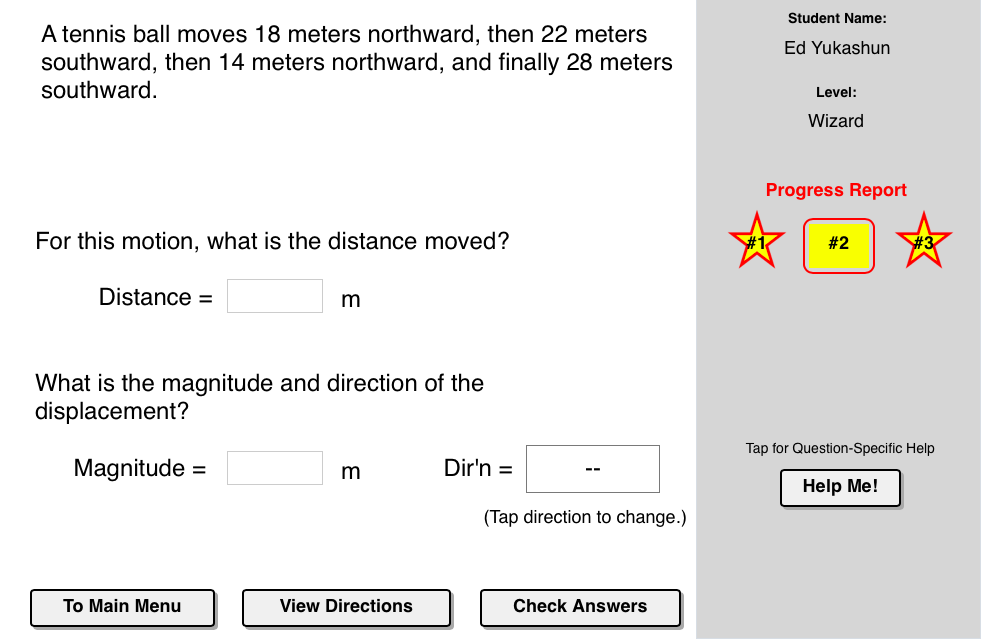 Distance And Displacement Worksheet Key