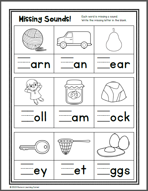 Phonics Worksheets For Kindergarten