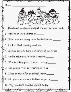 2nd Grade Halloween Worksheets Free