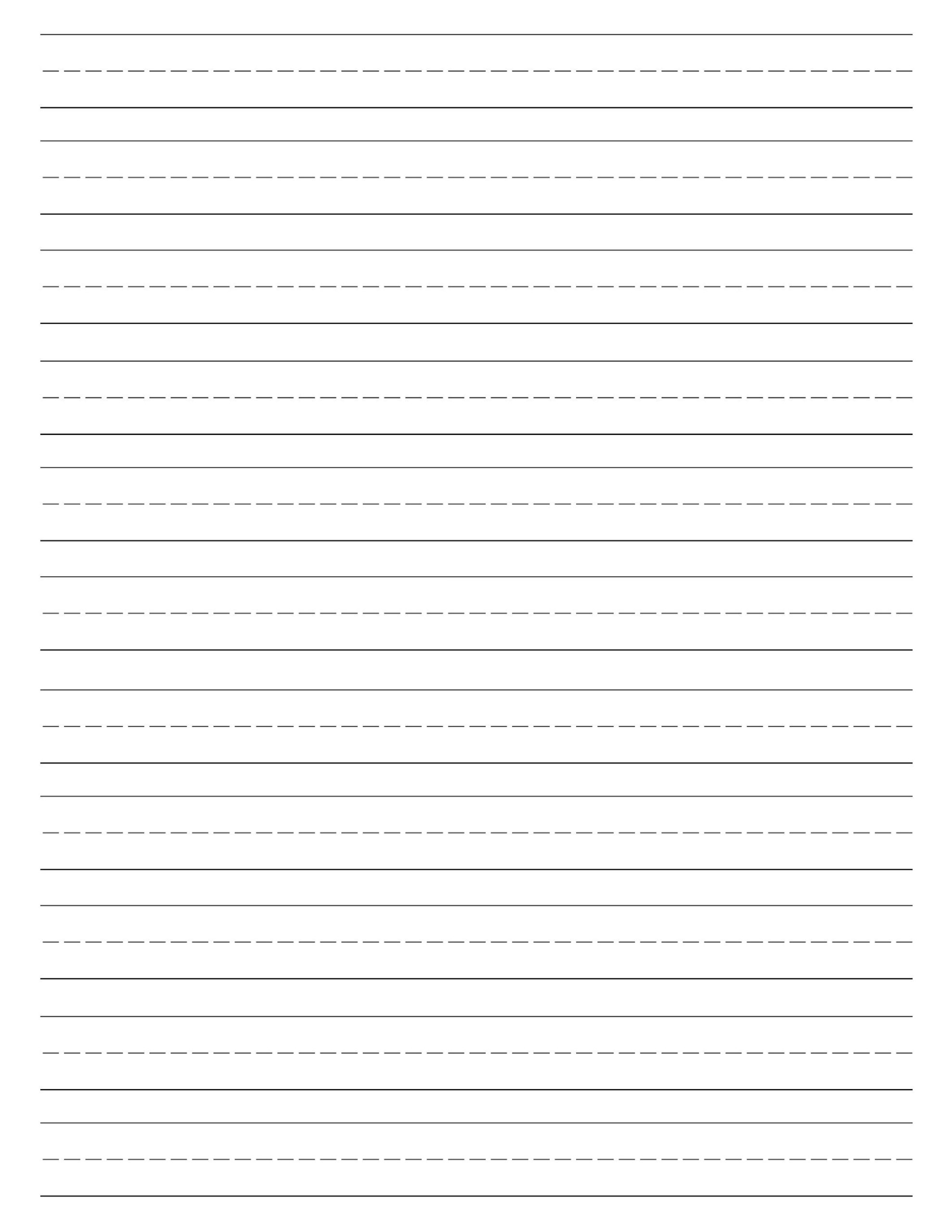 2nd Grade Blank Handwriting Practice Sheets