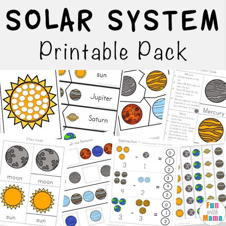 Solar System Worksheets For Kids