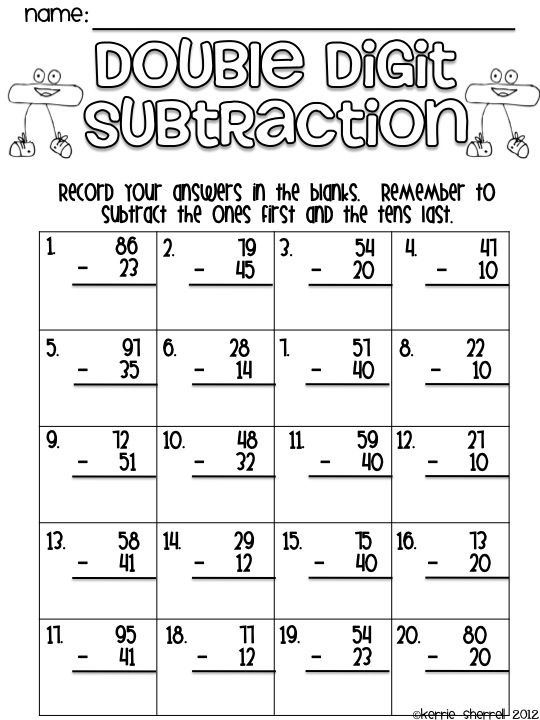 Double Digit Addition With Regrouping Worksheet