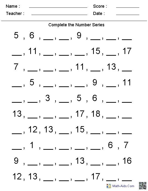 Number Patterns Worksheets Grade 5 Kidsworksheetfun