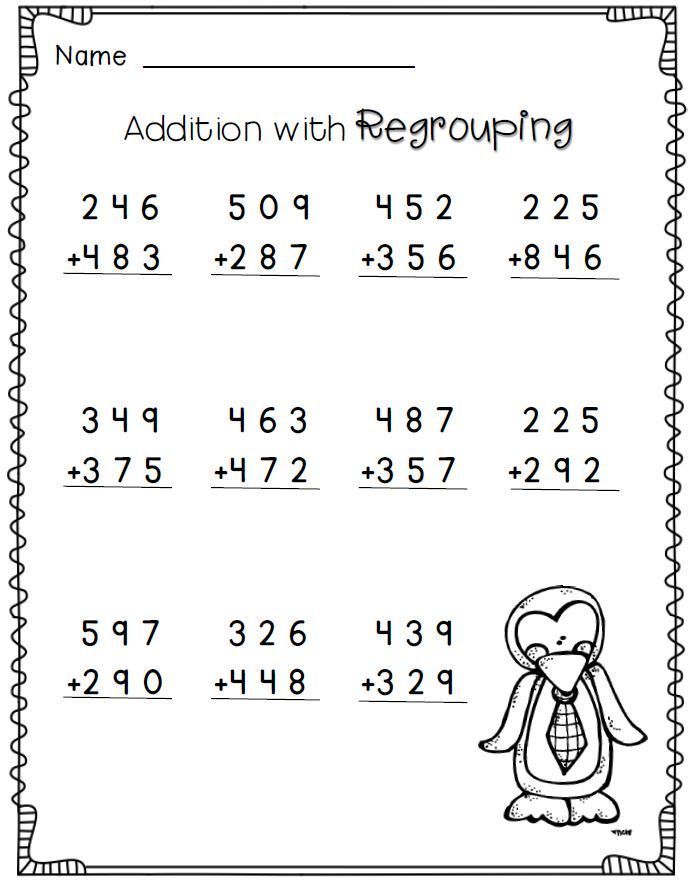 3 Digit Addition And Subtraction With Regrouping Worksheets 3rd Grade