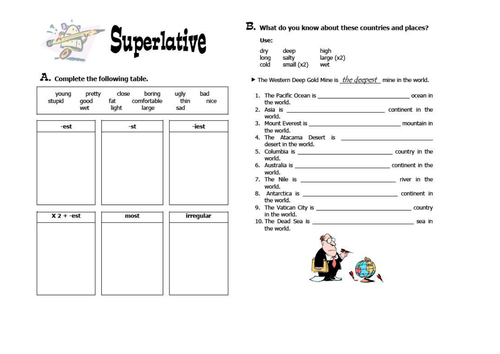 Comparative Worksheet For Kindergarten