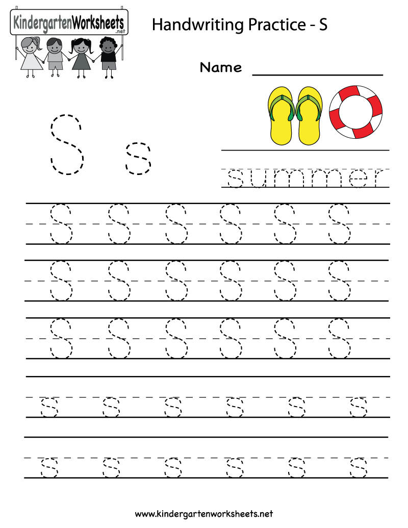 Practice Writing Letters Kindergarten