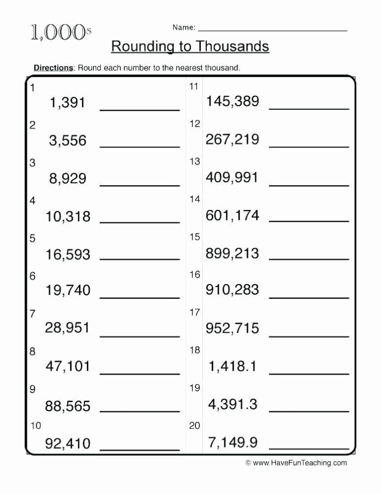 3rd Grade Expanded Notation Worksheets