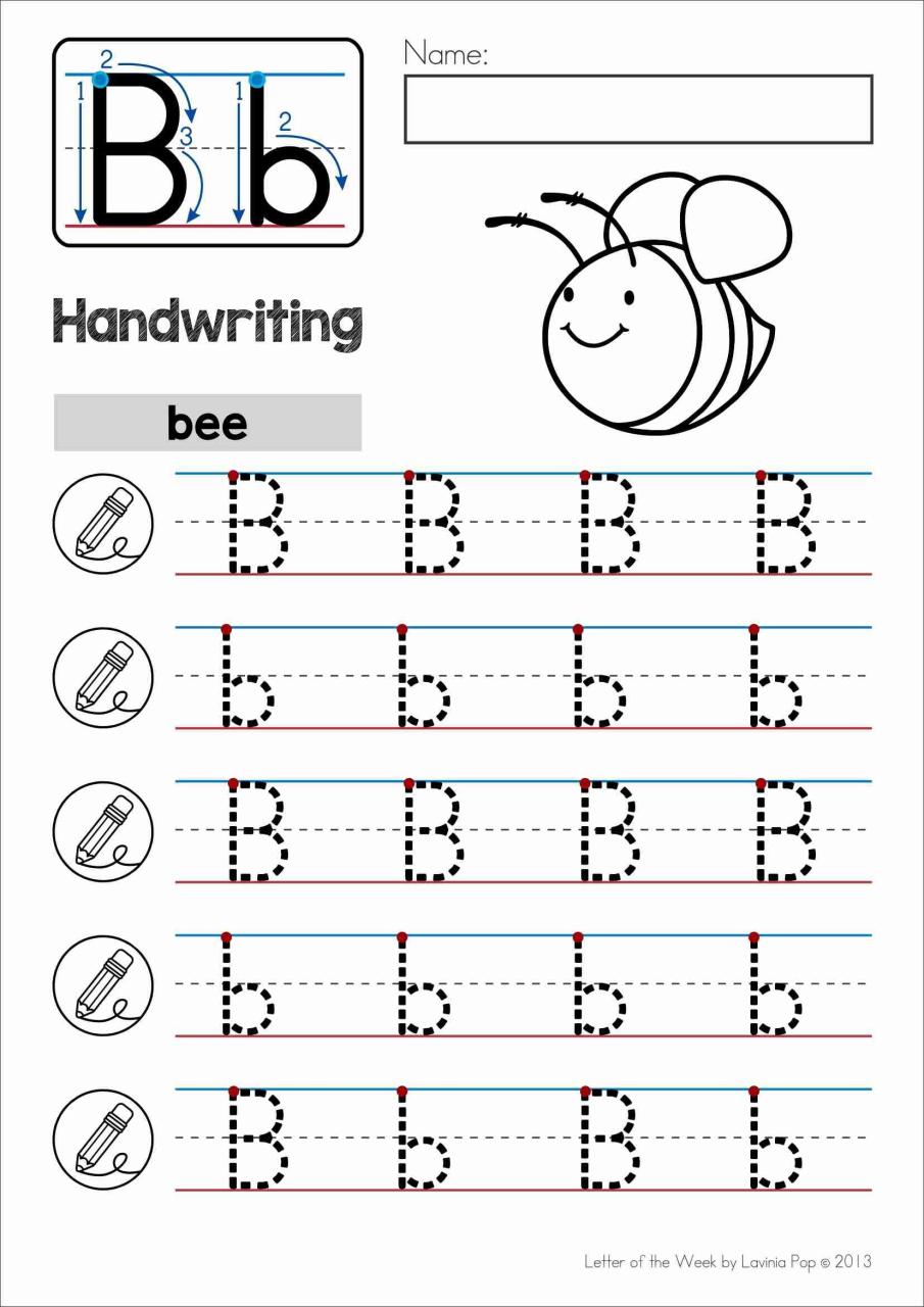 Letter Practice Sheets B