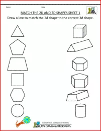 2d And 3d Shapes Worksheets