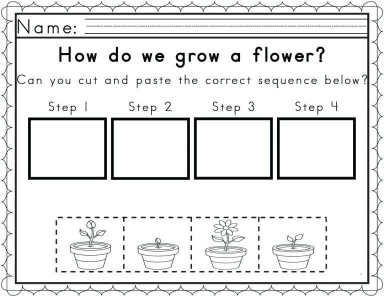 Story Sequencing Worksheets Pdf