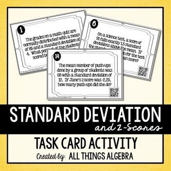 Calculating Standard Deviation Worksheet